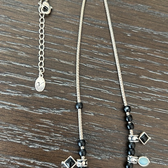 Laura Vann Bezel Set Stone Silver Tone Silver Red Black Blue Costume Jewelry - Picture 10 of 10